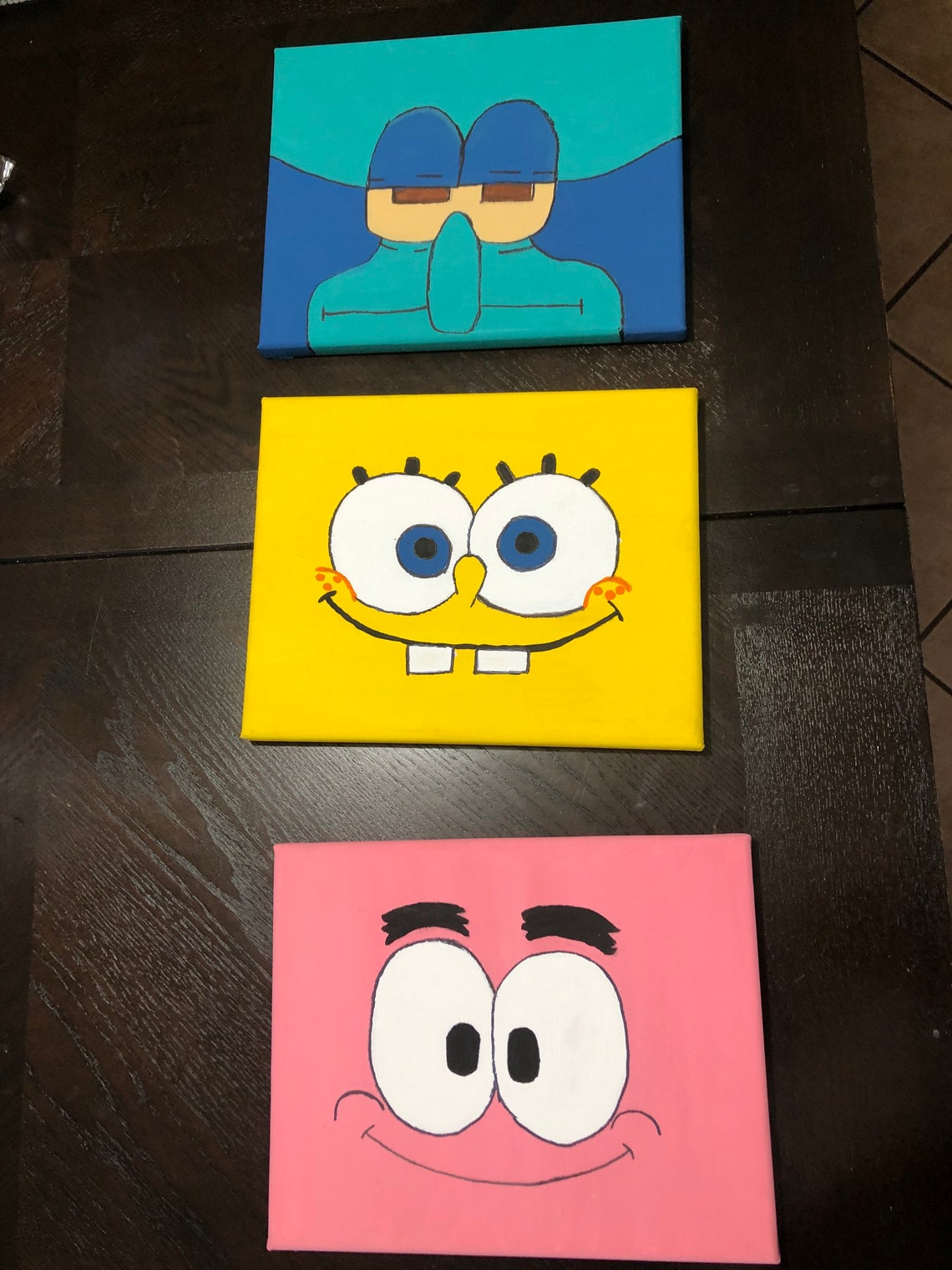 Spongebob Patrick and Squidward Painting Set - Etsy