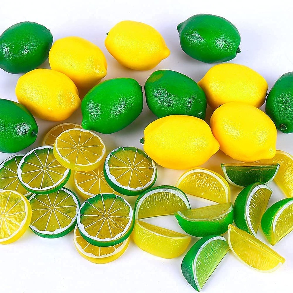 Fake Lemons Limes48pcsSlices and Blocks Set Fake Lemon Etsy
