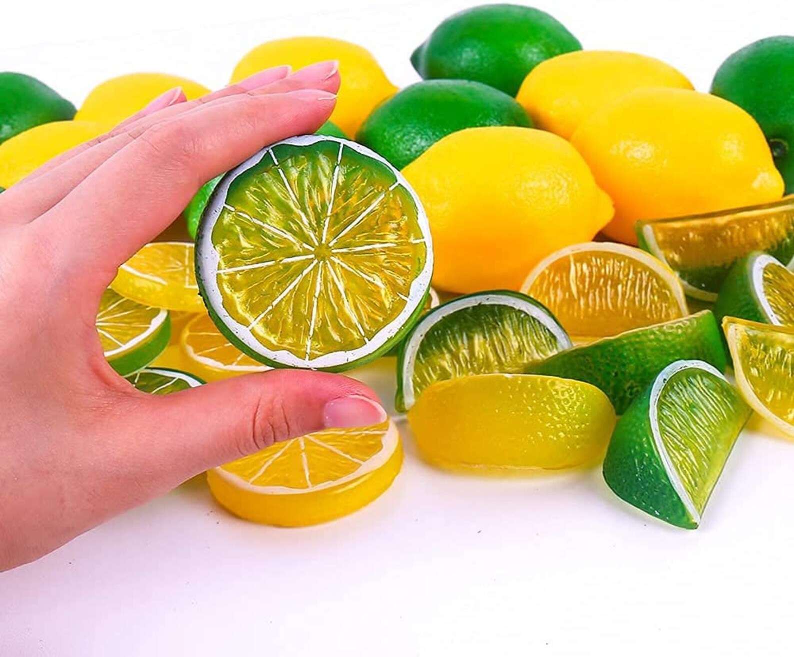 Fake Lemons Limes48pcsSlices and Blocks Set Fake Lemon Etsy