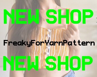 The Swirly Top  | Please visit the new shop: FreakyForYarnPattern | Crochet PATTERN