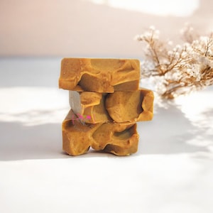 Turmeric Papaya Honey Soap | Hyperpigmentation Solution | Keratosis Pilaris Treatment | Even Skin Tone | Luxurious Natural Soap