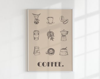 Coffee Print | Coffee Lover | Digital Print | Instant Download