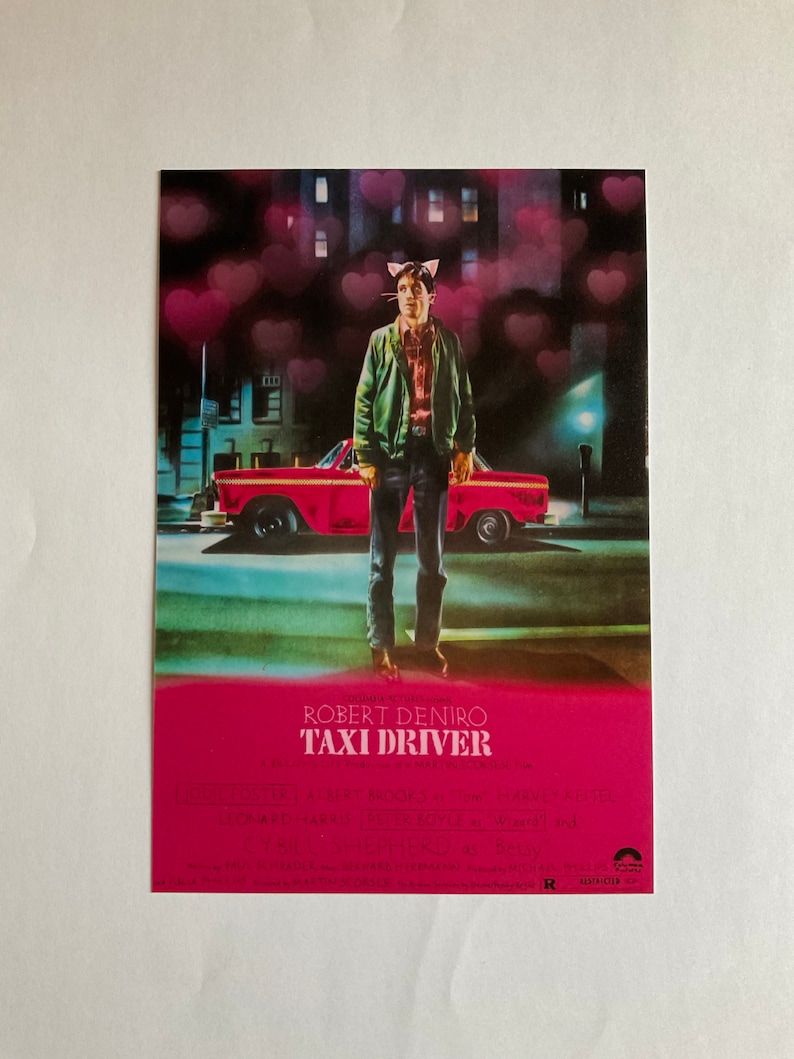 catboy movie poster prints A6 6x4 pulp fiction, taxi driver, platoon