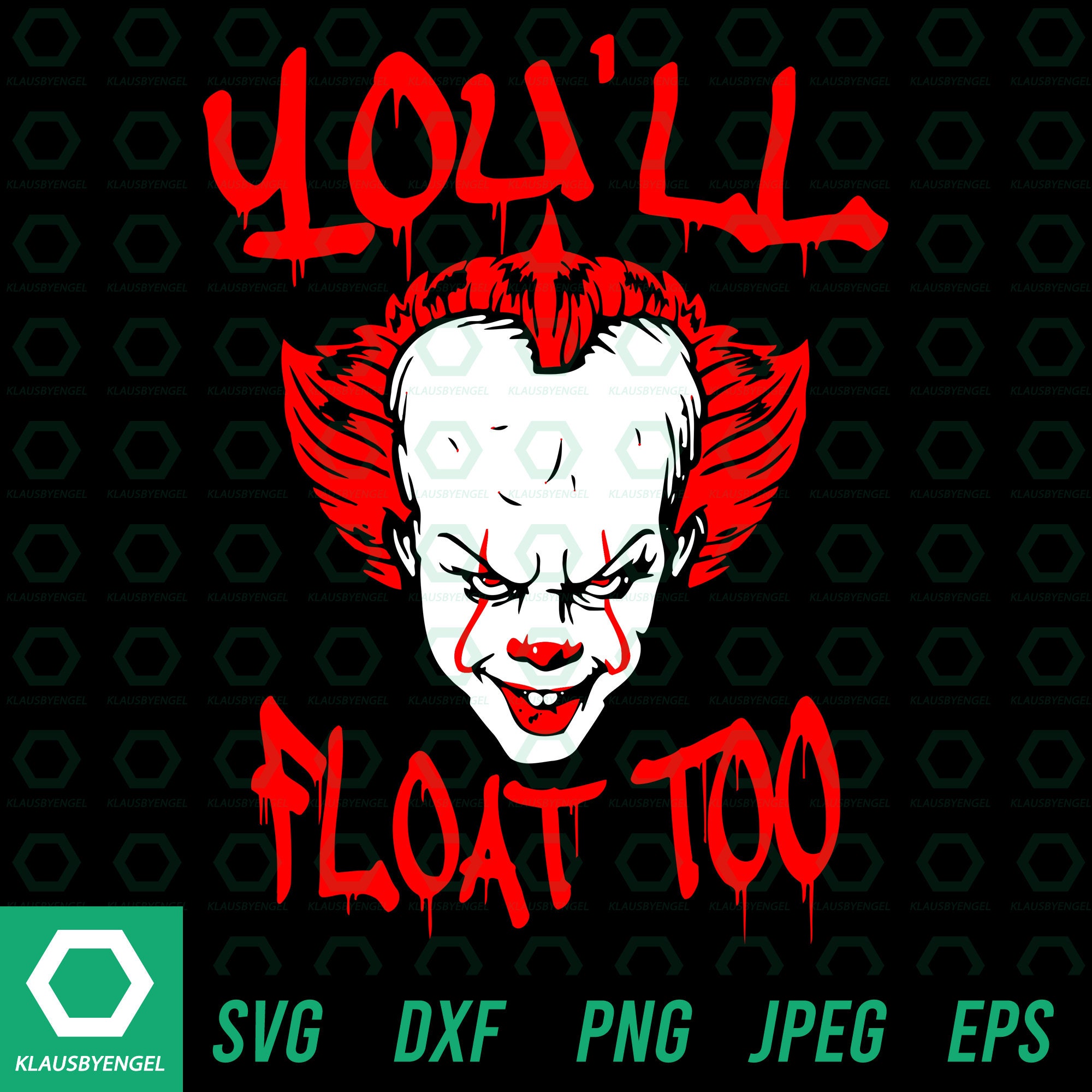 Pennywise SVG Pennywise Clown SVG Pennywise Art It Movie | Etsy