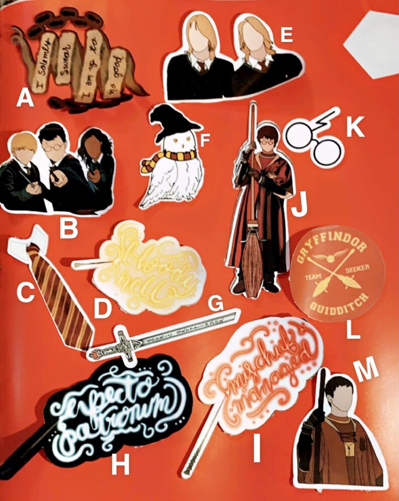 Gryffindor stickers | Etsy