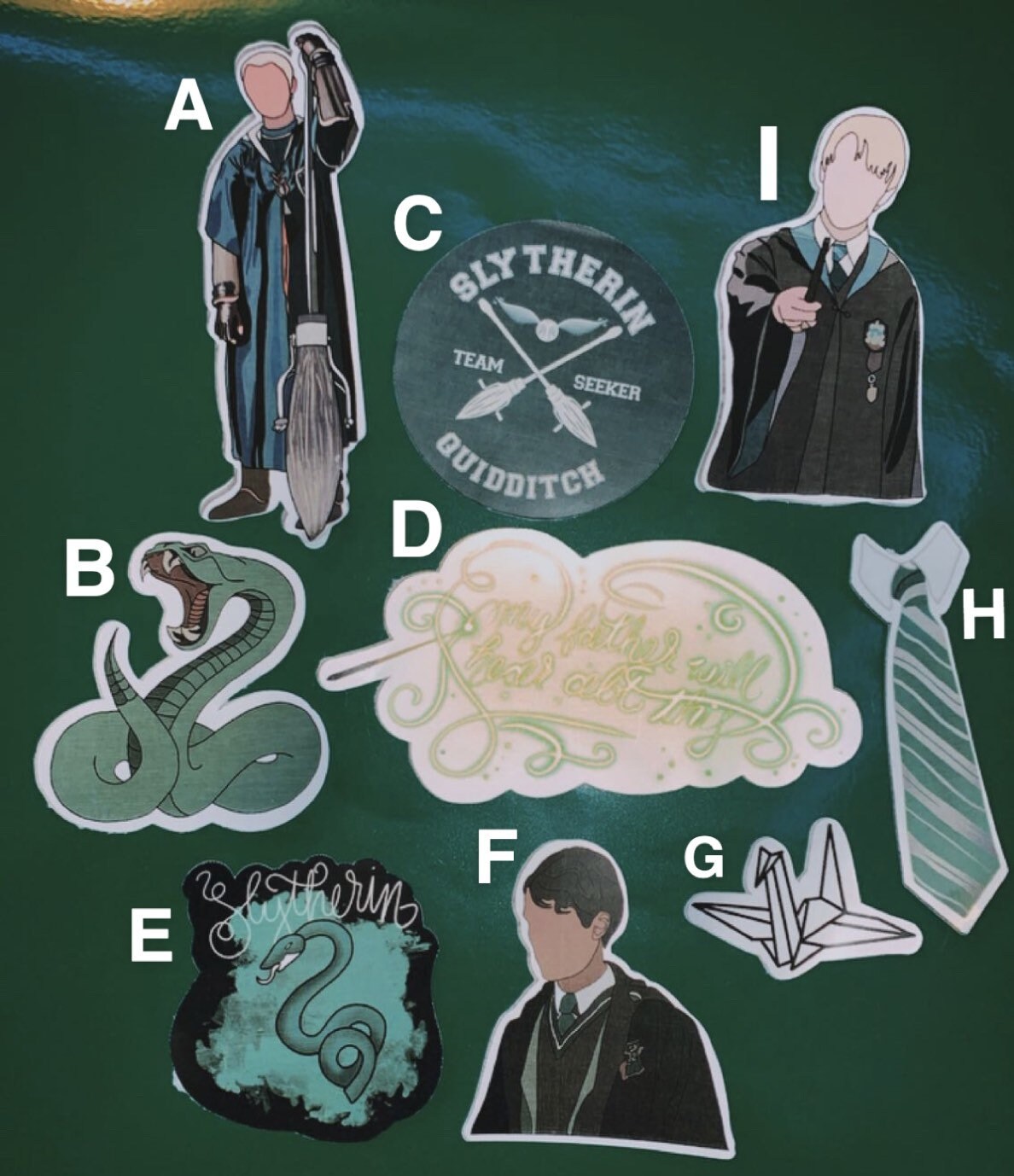 Slytherin Stickers Etsy