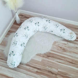 Eucalyptus nursing pillow/side pillow/pregnancy pillow/nursing pillow cover/side sleeper pillow/nursing pillow moon