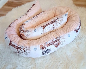 Boho-themed changing table surround with woodland friends/forest animals/changing table divider/Boho Friends