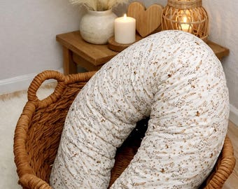 Simple nursing pillow / Pillow for cuddling and dreaming / Breastfeeding / Nursing pillow cover / Side sleeper pillow - many fabrics - many variations