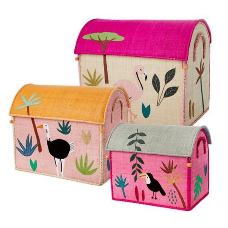 Handmade Toy Box in Rafia Toy Storage Baskets UK Kids Etsy UK