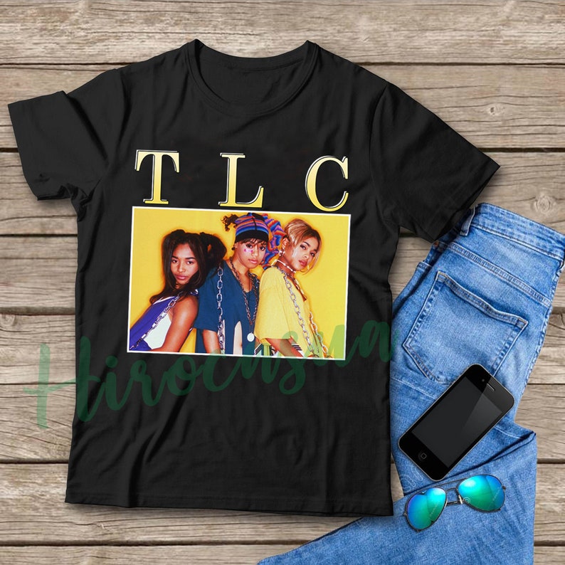TLC shirt 90s Retro Vintage T Shirt New Casual Homage Unisex | Etsy