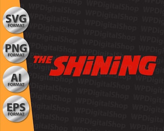 Das Leuchtende Logo | Digitaler Download | SVG PNG PDF | Film Wandkunst