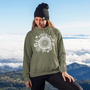 Mushroom Ring Hoodie, Tree Ring Hoodie, Nature Hoodie, Outdoors Hoodie, Camping Hoodie, Hiking Sweatshirt, Mushroom Sweatshirt