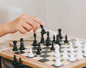 Unusual Brazilian Cowhide chess surface