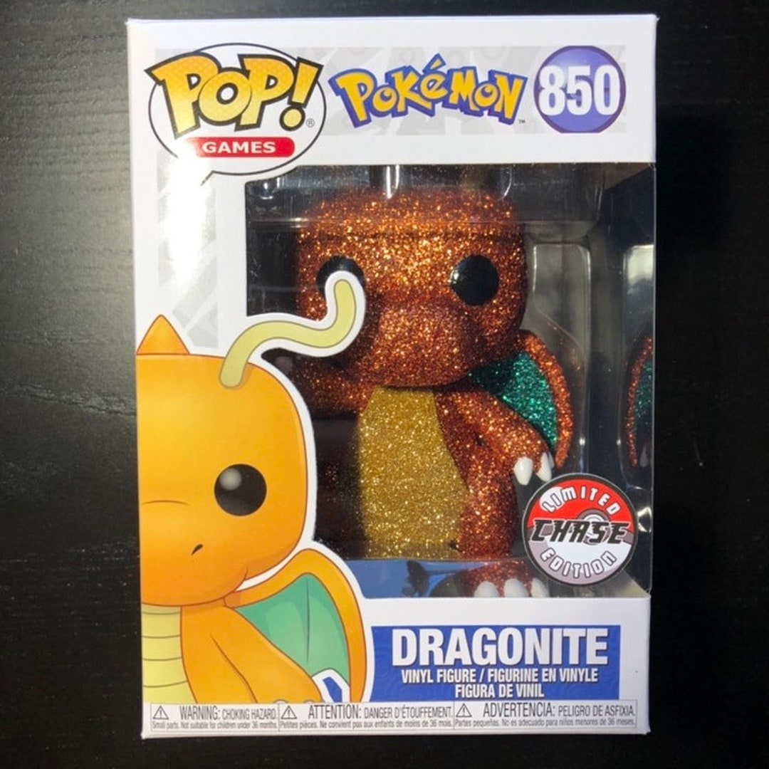 Diamond Dragonite Custom Funko Pop Pokemon Figure Etsy