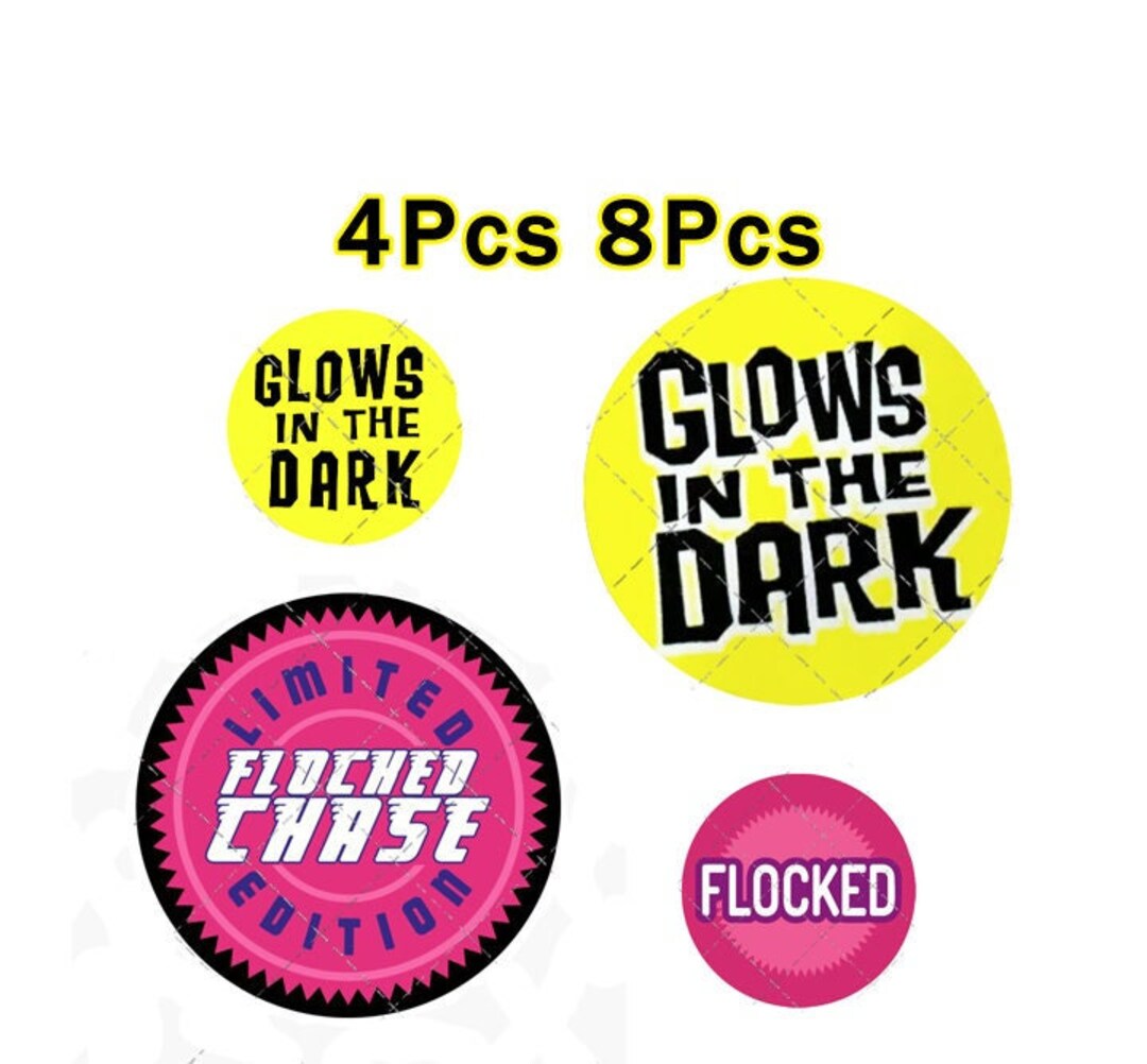 Glow in the Dark or Flocked Funko Stickers Etsy