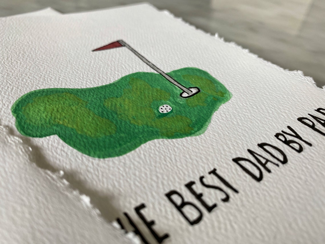 Golf Pun Father’s Day Card | You’re the Best Dad by Par | Card for Dad ...