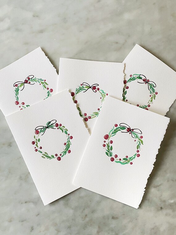 Red Berry Wreath | Holiday Card Red Berry Wreath | Holiday Card