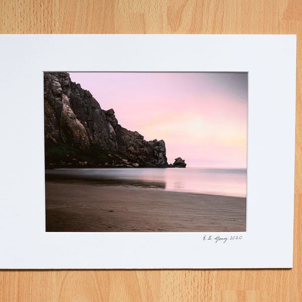 Coastal, Sunset, Ocean, Bay, Beach, Nature, Landscape Photography, Fine Art Professional Print with Mat - 4x6, 5x7, 8x10, 11x14