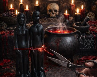Handmade Spell Candle with Enchanting Figurine for Rituals