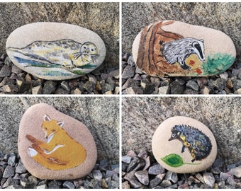 Painted Stones, Painted Rocks, Painted Animals, Painted Animal Stones, Painted Animal Rocks