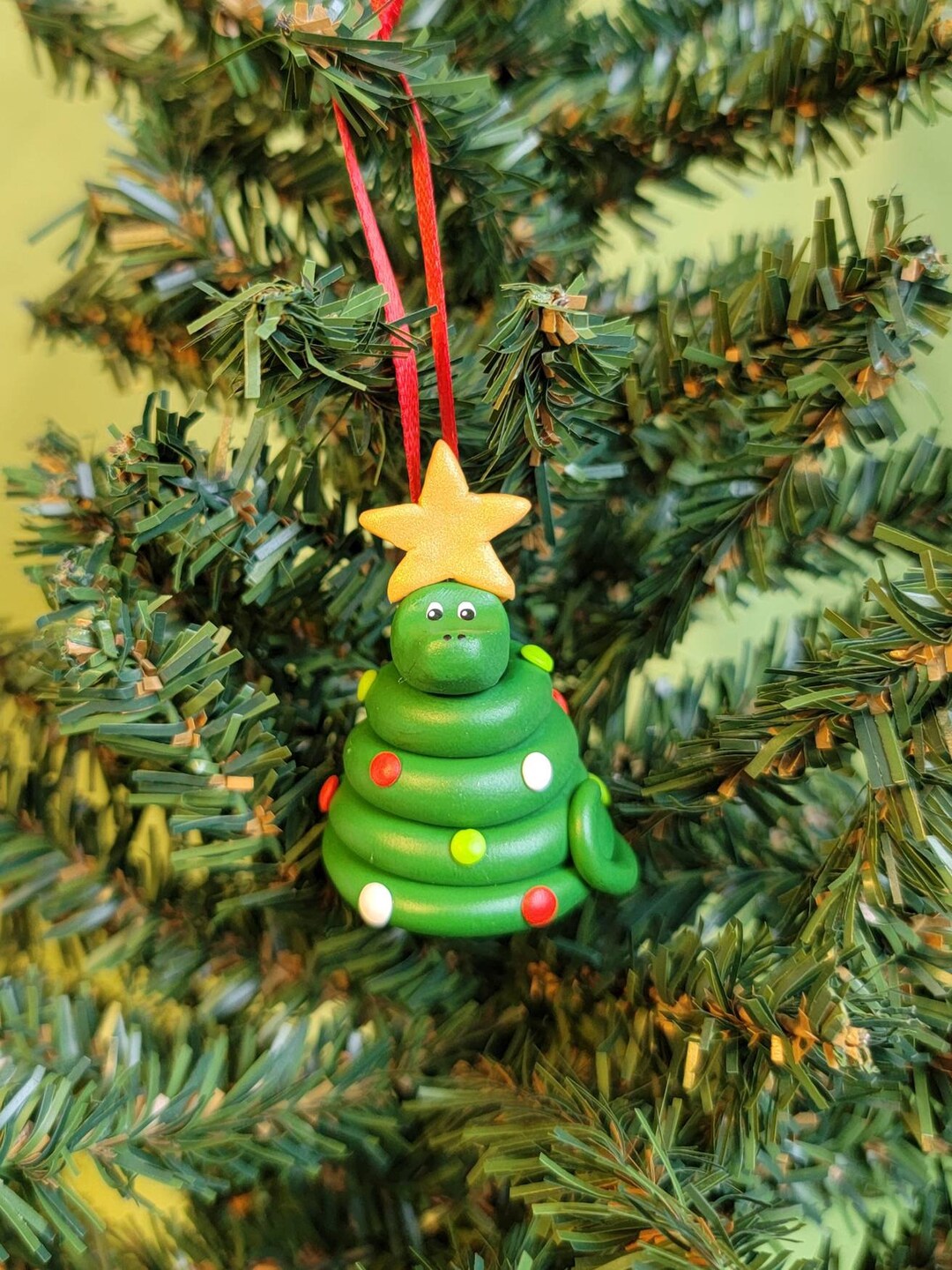 Hissmas Tree Snake Christmas Tree Ornament Etsy