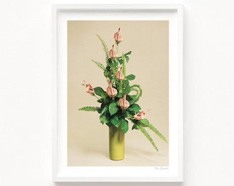 F U Bouquet - Rude Plant (Art Print, Surreal Art, Vintage Art, Wall Decor, The Finger, Funny Art, Collage Print, Bathroom, Retro Wall Art)