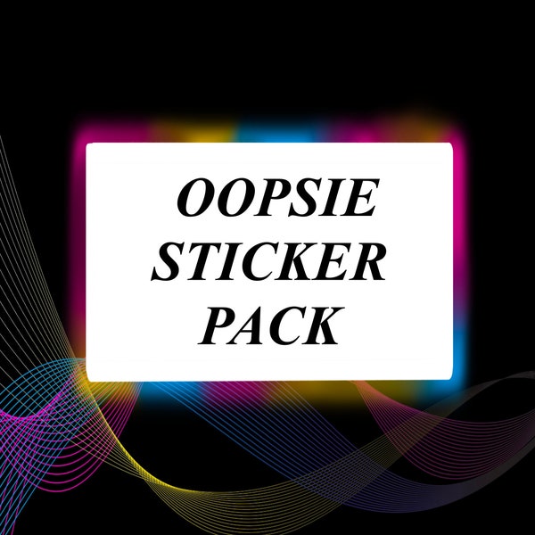 Oopsie Mystery Bag Stickers | Surprise Discount Vinyl Stickers and Sticker Sheets | Oopsie Mystery Stickers | Grab bags | Cute Stickers