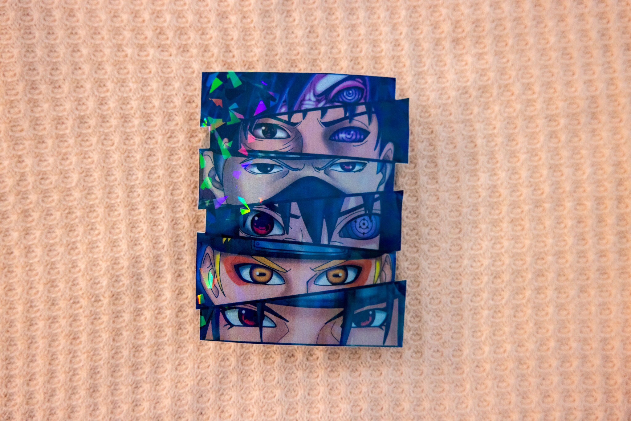 Holographic Naruto Eyes Sticker Decal Naruto Anime Sticker Etsy
