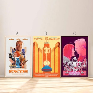 The Fifth Element Movie Poster For Living Room Bedroom Decor (Frame is not included!!)
