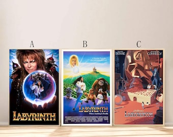 The Labyrinth Movie Poster For Living Room Bedroom Decor (Frame is not included!!)