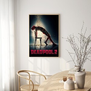 Deadpool Movie Poster for Living Room Bedroom Decor frame is Not ...