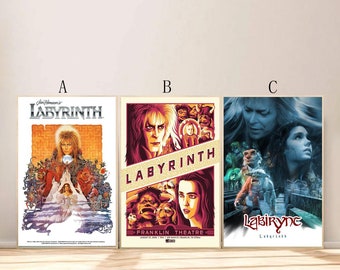Labyrinth Movie Poster For Living Room Bedroom Decor (Frame is not included!!)