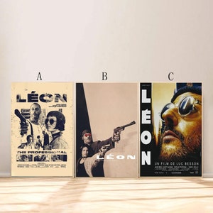 Leon The Professional Movie Poster For Living Room Bedroom Decor (Frame is not included!!)