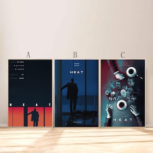 Poster del film Heat per arredo soggiorno camera da letto (cornice non inclusa!!)