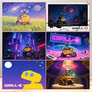 Wall E Movie Poster For Living Room Bedroom Decor (Frame is not included!!)