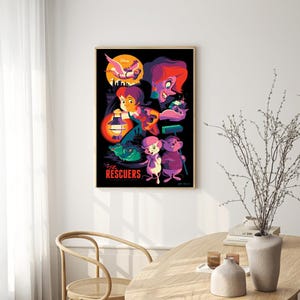 The Rescuers Movie Poster for Living Room Bedroom Decor (frame is Not ...