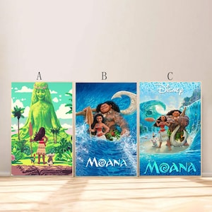 Moana Movie Poster For Living Room Bedroom Decor (Frame is not included!!)