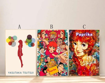 Póster de película Paprika para decoración de salón y dormitorio (¡el marco no está incluido!)
