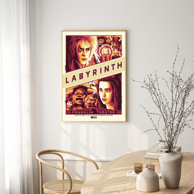 Labrinth Posters Labyrinth Movie Poster for Living Room Bedroom Decor (frame is Not ...