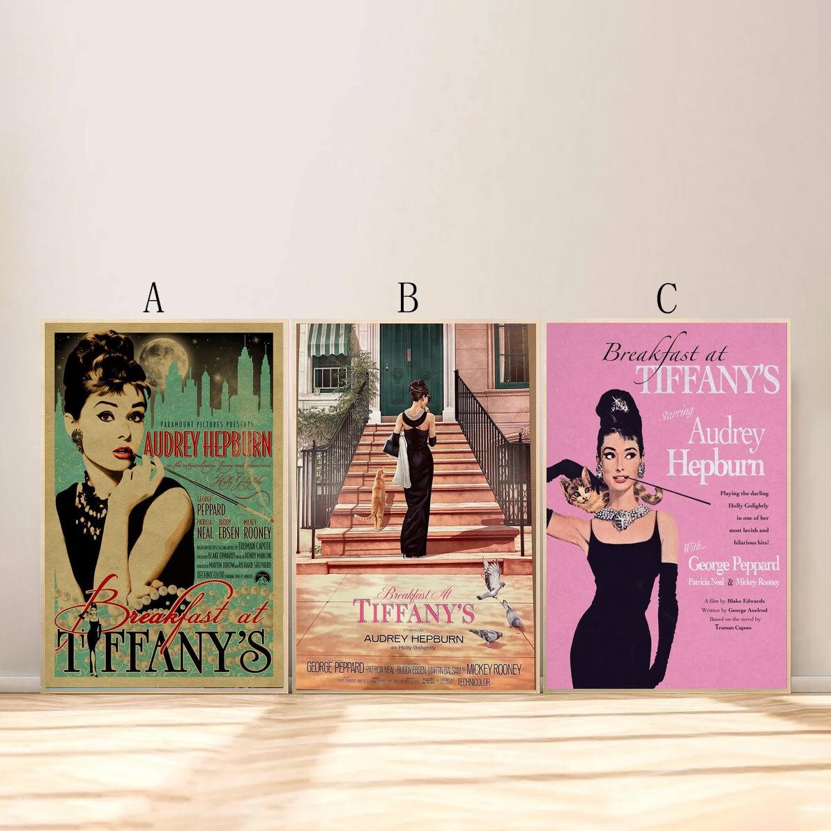Breakfast at Tiffanys Movie Poster for Living Room Bedroom Decor frame ...