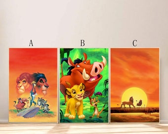 The Lion King Movie Poster For Living Room Bedroom Decor (Frame is not included!!)