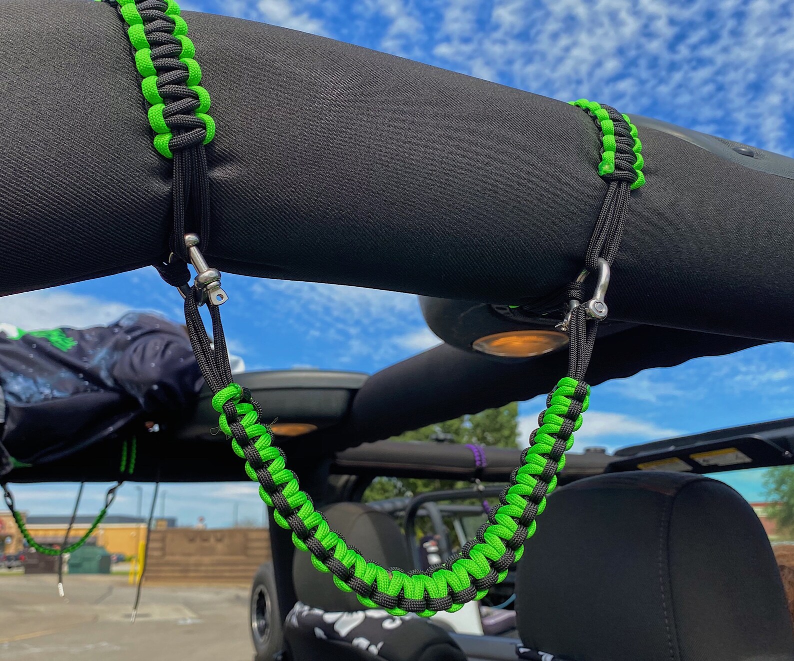 Set of 2 Jeep Wrangler Paracord Grab Handles Etsy