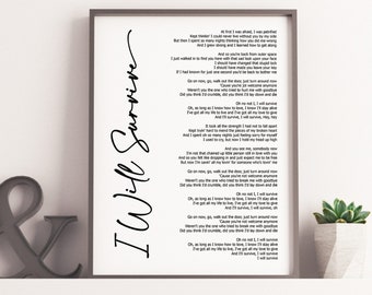I Will Survive | Etsy
