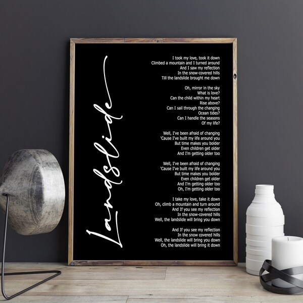 Landslide - Etsy
