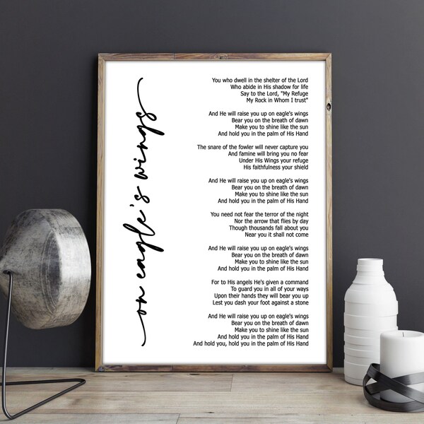 Eagles Song Print - Etsy