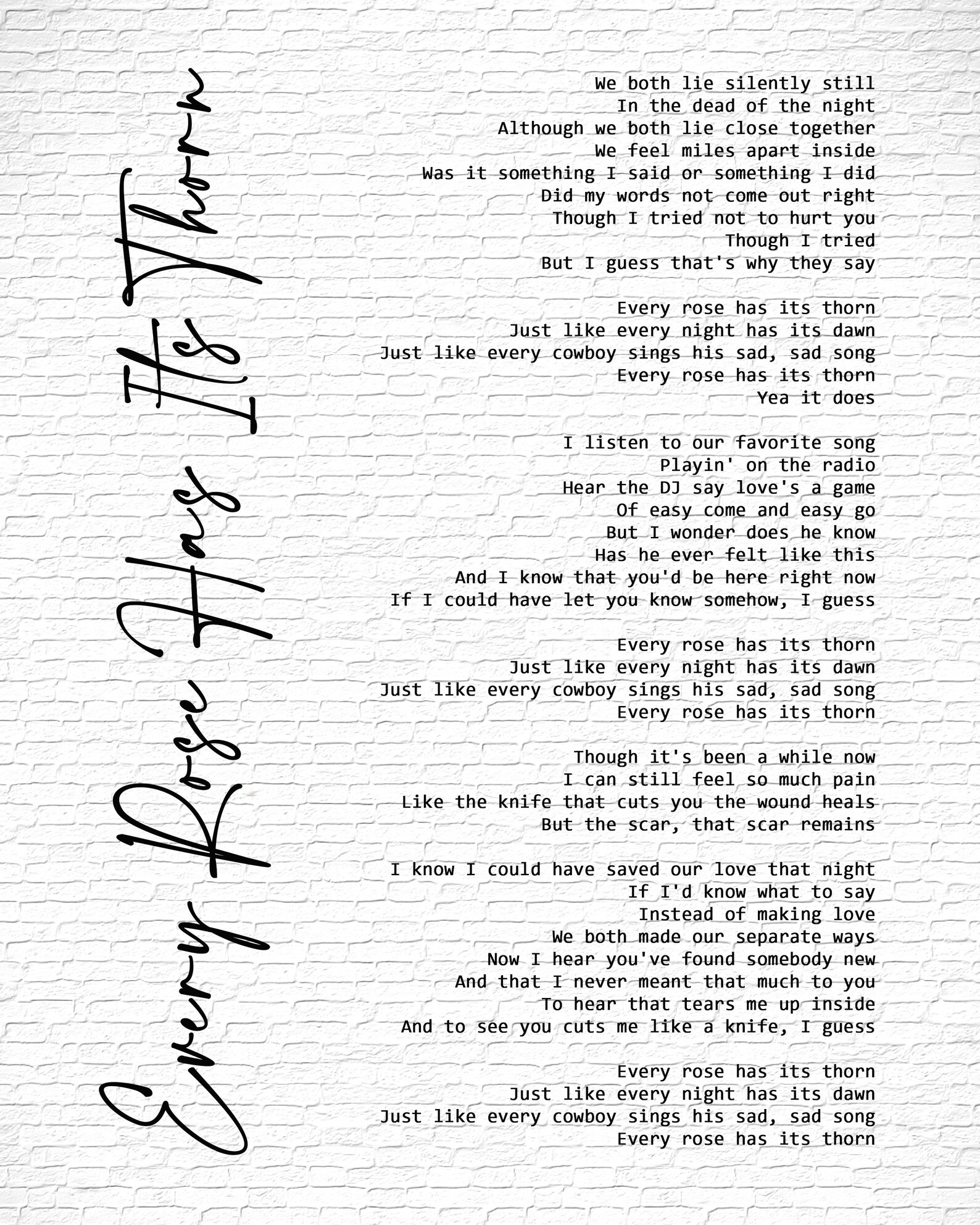 Lista 100+ Foto Every Rose Has Its Thorn Letra Actualizar Lista 100+ Foto Every Rose Has Its Thorn Letra Actualizar