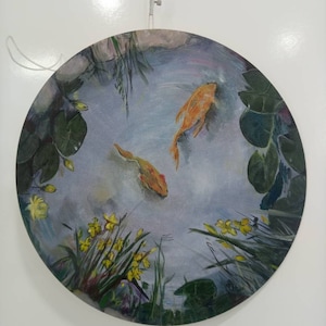 Fish in the garden pond, Koi