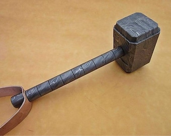 Marvel Thor's Mjölnir Hammer, Handmade Damascus steel Thor's hammer, Thor Odinson Hammer, Marvel equipments, Thor's thunder hammer,