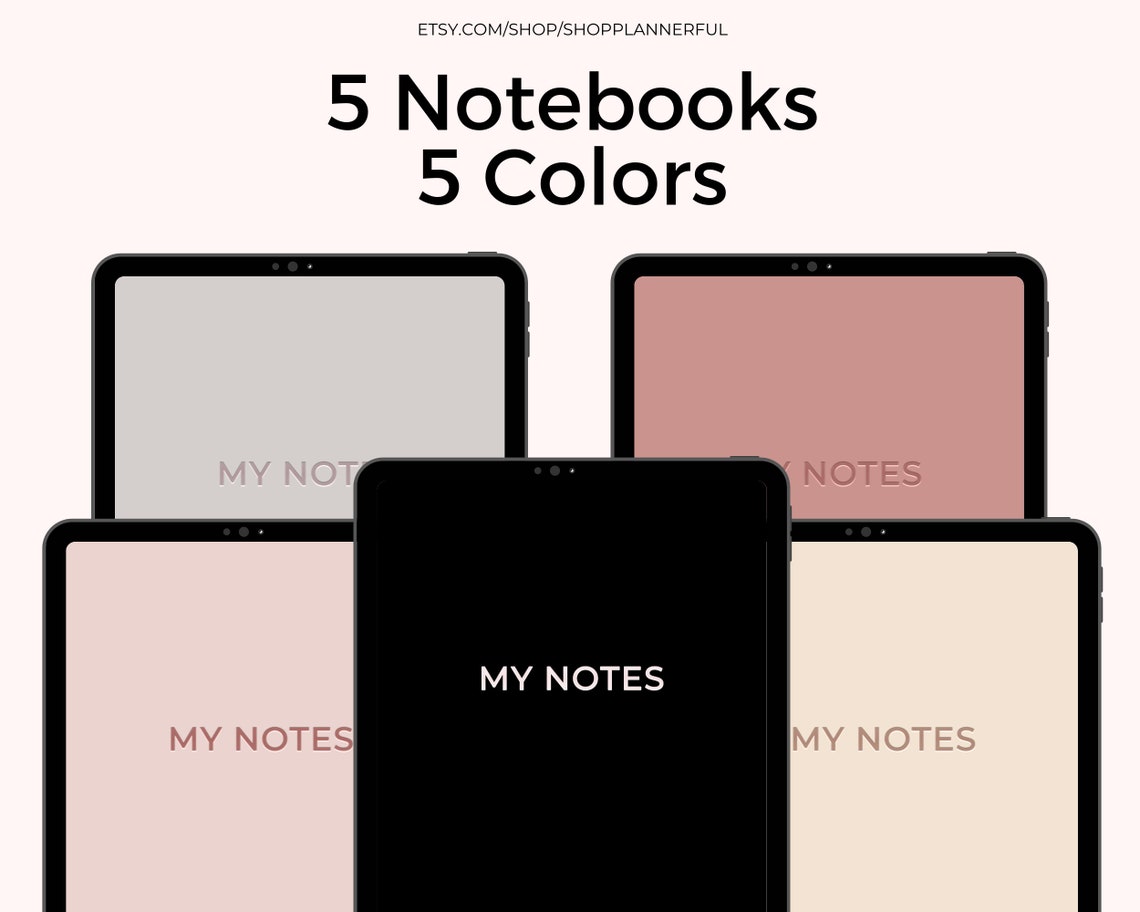 20 Tab Hyperlinked Digital Notebook Goodnotes Notability Cornell Dotted ...